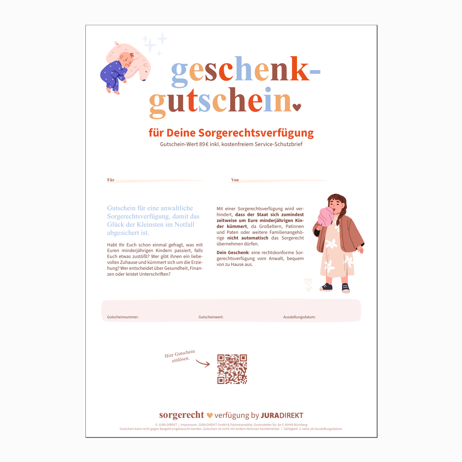 Gutschein Sorgerechtsverfügung